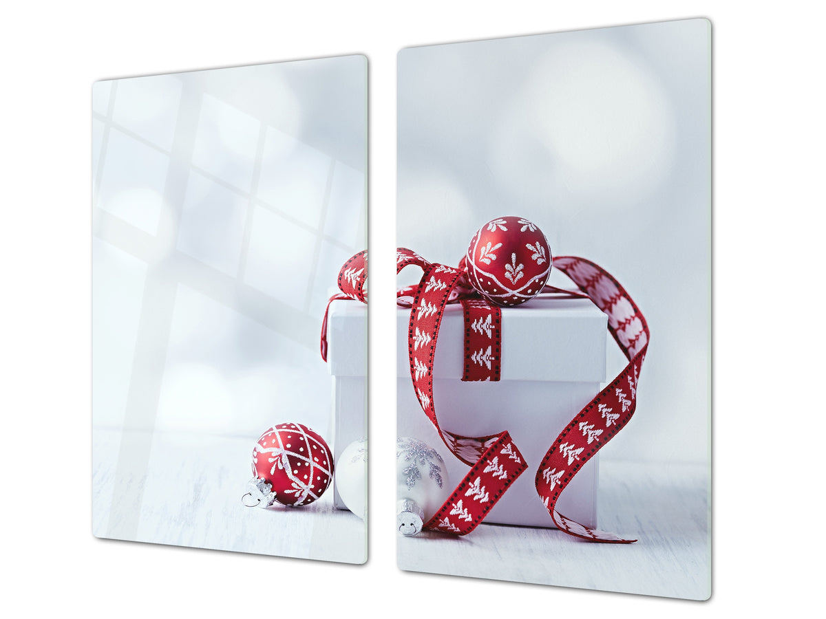 Tagliere in vetro temperato – Tagliere e proteggi; D20 Serie di Natale –  Concept Crystal