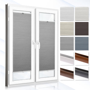 CUSTOMISED Honeycomb Pleated Blinds WITH DRILLING – Made-to-measure – Up and down Shades – 6 Different Fabric Colours – Honeycomb Blackout Blinds