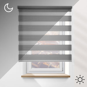 Concept Blinds Day and night Roller Blind – WALL MOUNT – Custom size – Wall-mounted Roller Blinds for Windows and Doors