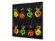 Art design Glass Upstand  BS10 Peppers Series: Colorful Peppers