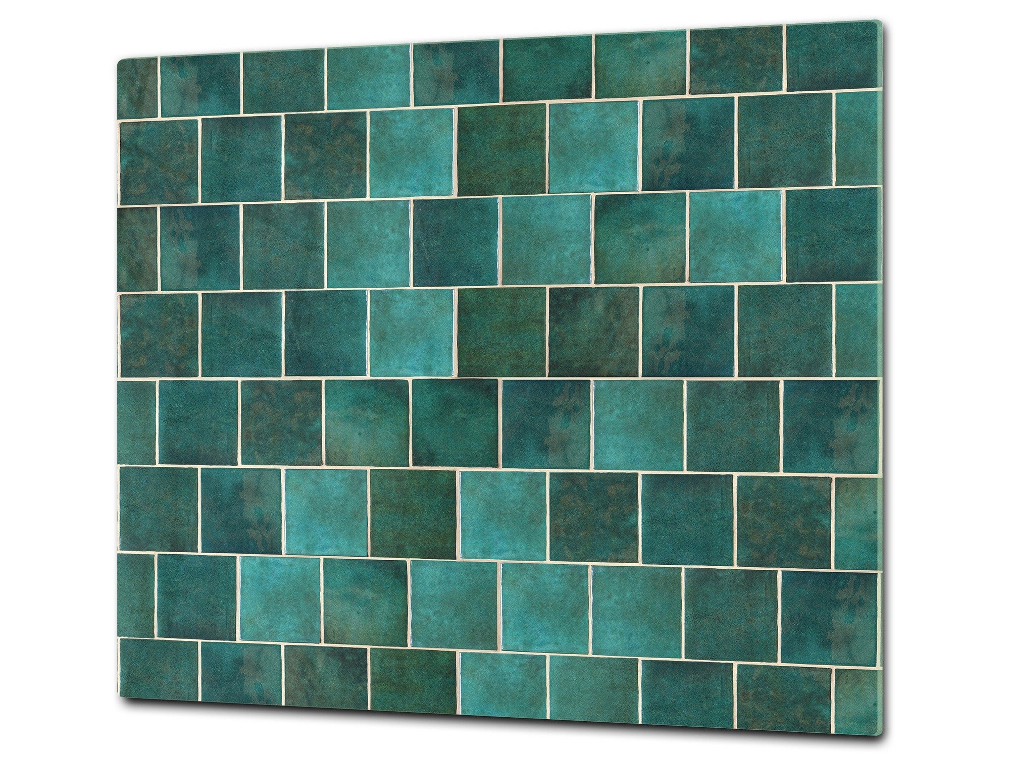KITCHEN Board & Induction Cooktop Cover Glass Pastry Board D25 Textures and  Tiles 1 Series: Green Vintage Ceramic Tiles 1 