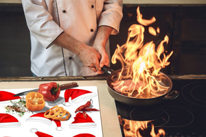 CUTTING BOARD and Cooktop Cover ;D20 Christmas Series: Santa hats