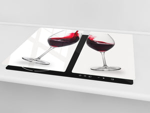 Chopping Board - Induction Cooktop Cover D04 Drinks Series: wine 2