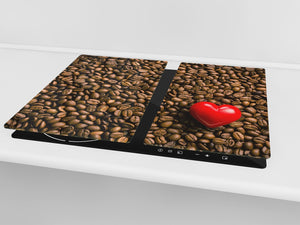 Kochplattenabdeckung Stove Cover und Schneideplatten D05 Coffee Series: Coffee 137