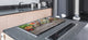 BIG KITCHEN BOARD & Induction Cooktop Cover – Glass Pastry Board - Food series DD16 Breakfast 3