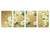 Lot de planches à découper – Lot de quatre planches à découper antidérapantes ; MD06 Série de fleurs:Ensemble de luxe de fleurs de jardin