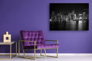 Glass Picture Toughened Wall Art  - Wall Art Glass Print Picture SART02 Cities Series: City by night