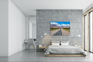 Graphic Art Print on Glass - Beautiful Quality Glass Print Picture SART01C Nature Series: Highway in Chile