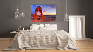 Glass Printed Picture - Wall Picture behind Tempered Glass SART01D Nature Series: Arches National Park