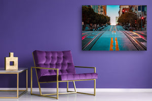 Glass Picture Toughened Wall Art  - Wall Art Glass Print Picture SART02 Cities Series: The streets of San Francisco