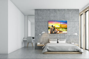 Glass Picture Toughened Wall Art  - Wall Art Glass Print Picture SART02 Cities Series: Romantic Paris