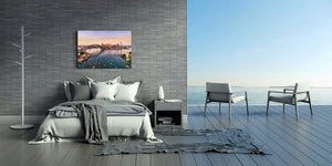 Glass Picture Toughened Wall Art  - Wall Art Glass Print Picture SART02 Cities Series: Harbour bridge in Sydney