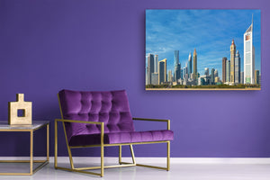 Glass Picture Toughened Wall Art  - Wall Art Glass Print Picture SART02 Cities Series: Skyscrapers in Dubai