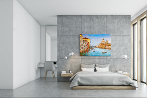 Glass Picture Toughened Wall Art  - Wall Art Glass Print Picture SART02 Cities Series: Grand Canal in Venice 2