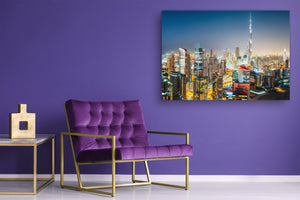 Glass Picture Toughened Wall Art  - Wall Art Glass Print Picture SART02 Cities Series: Business bay, Dubai