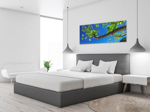 Glass Print Wall Art – Image on Glass 125 x 50 cm (≈ 50” x 20”) ; Tree 4