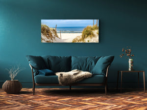 Glass Print Wall Art – Image on Glass 125 x 50 cm (≈ 50” x 20”) ; Dune