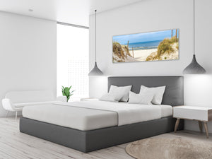 Glass Print Wall Art – Image on Glass 125 x 50 cm (≈ 50” x 20”) ; Dune