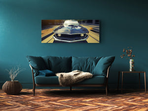 Glass Print Wall Art – Image on Glass 125 x 50 cm (≈ 50” x 20”) ; Car 2