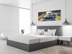 Glass Print Wall Art – Image on Glass 125 x 50 cm (≈ 50” x 20”) ; Car 2