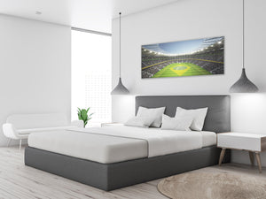 Glass Print Wall Art – Image on Glass 125 x 50 cm (≈ 50” x 20”) ; Stadium