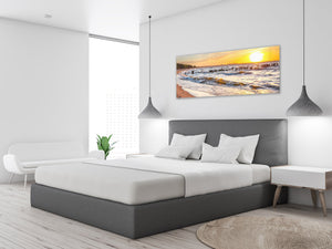 Glass Print Wall Art – Image on Glass 125 x 50 cm (≈ 50” x 20”) ; Seacoast 7