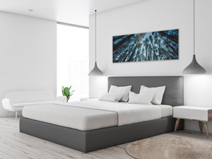 Glass Print Wall Art – Image on Glass 125 x 50 cm (≈ 50” x 20”) ; Trees 9