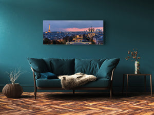 Glass Print Wall Art – Image on Glass 125 x 50 cm (≈ 50” x 20”) ; City 32