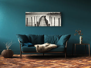 Glass Print Wall Art – Image on Glass 125 x 50 cm (≈ 50” x 20”) ; Pier 12