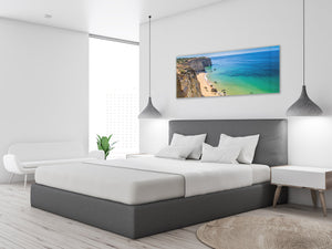 Glass Print Wall Art – Image on Glass 125 x 50 cm (≈ 50” x 20”) ; Seacoast 3