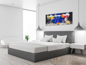 Glass Print Wall Art – Image on Glass 125 x 50 cm (≈ 50” x 20”) ; Drinks 1