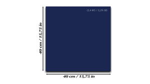 Pizarra magnética de cristal templado – Pizarra magnética borrado en seco :azul acero