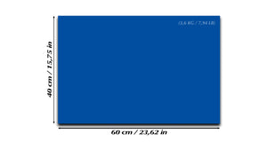 Pizarra magnética de cristal – Pizarra de cristal de borrado en seco :azul oscuro